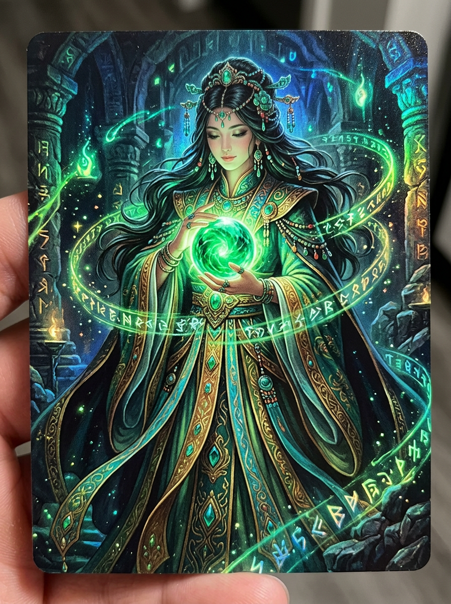 Jade Oracle card artwork